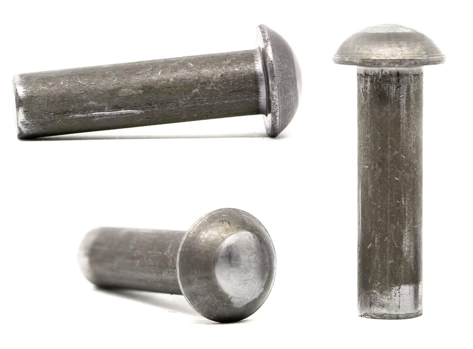 M8 (8mm x 25mm) Solid Steel Round Head Rivets DIN 660 (Pack of 20) D03-04BC — image 1