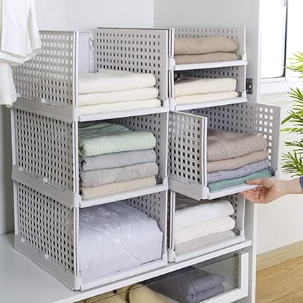 Gxok Folding Bin For Household Clothes Storage Box Divider Drawer