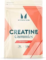 Myprotein Creatine Gummies 3g per Serving Electrolyte Enhanced Raspberry 90