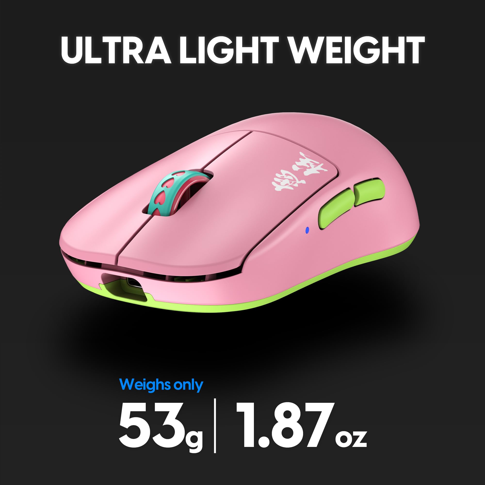 Pulsar Gaming Gears [Pulsar x Demon Slayer X2H Mini Wireless Gaming Mouse, Ultra Lightweight Mouse, Symmetrical PC Mac Computer Mice, Optical Switch, 26000 DPI (Superglide Included)