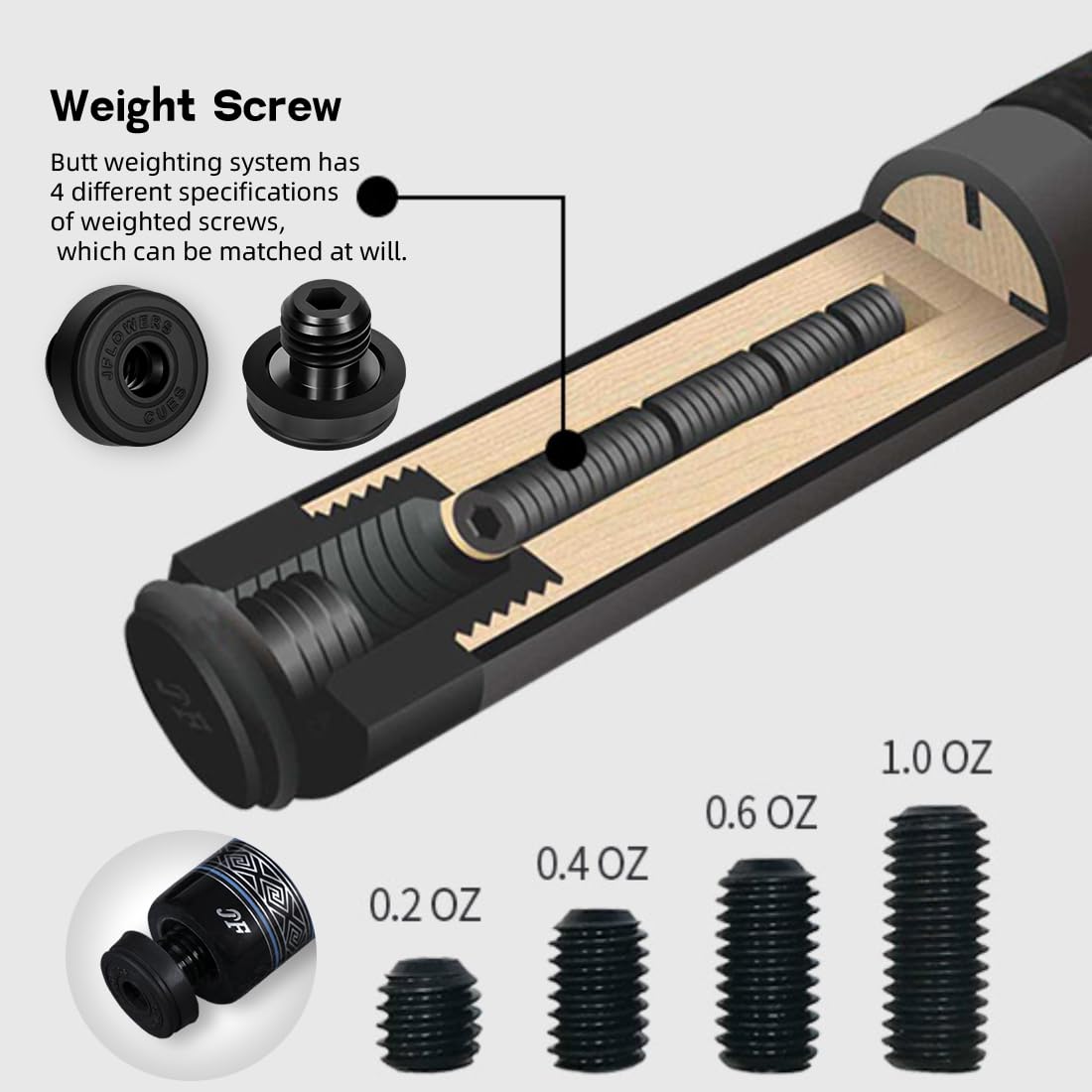 Mua Jflowers JF10-23F カーボンファイバープールキュー