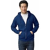 Gildan mens Full Zip Hooded Sweatshirt