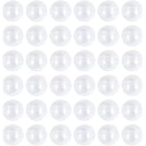 AUEAR, 200 Pcs Vending Machine Capsules Small Clear Empty Round Cases for Gumball Containers Stands Molds Hidden Surprise Treasure Inserts for Party Favors 1.1 Inch