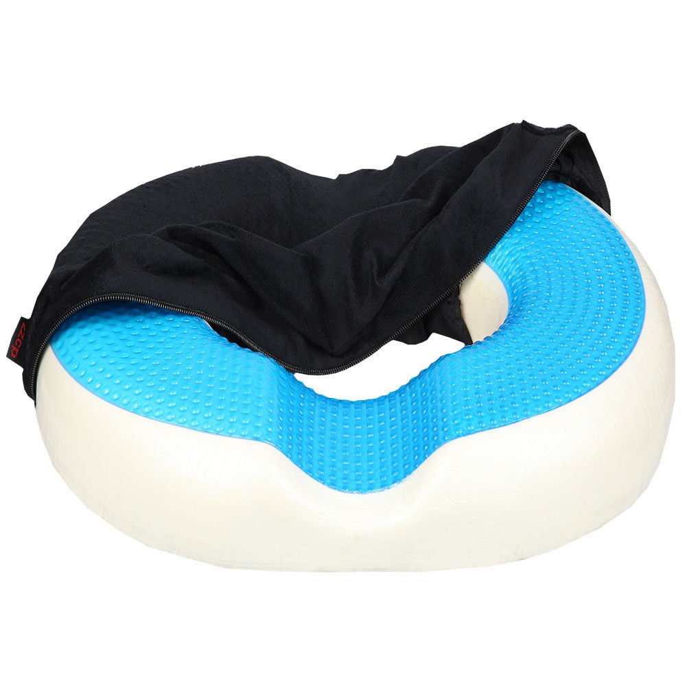 Donut Cushion Pillow ZZCP Cool Gel Memory Foam Coccyx Cushion, Comfort