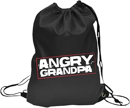 Angry Grandpa Youtube Logo Drawstring Backpack White Amazon Co Uk Clothing