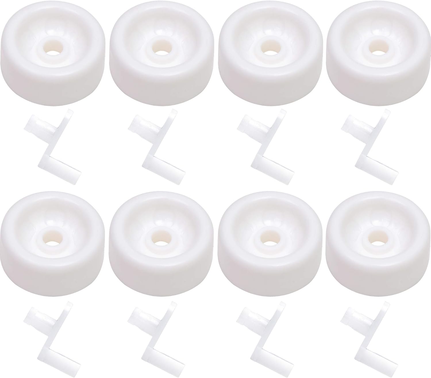 Ultra Durable WD12X271 Dishwasher Dishrack Roller Kit by Blue Stars - Exact Fit for General Electric Dishwashers - Replaces WD12X0271 AP2039084 PS259136 - PACK OF 8