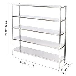 Fifizoo 5 Tier Stainless Steel