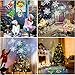 Christmas Ocean Wave Snowflake Light Projector, ACVCY Outdoor Waterproof 2-in-1 Moving Patterns Rotating LED Projection Lamp for Christmas Halloween Party Garden Decorations - 12 Slides 10 Colors