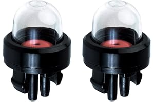 Uorimy 2-Pack 188-512 Snap in Primer Bulb for 2-Cycle Small Engine Craftsman Husqvarna Poulan Stihl Echo Chainsaw Homelite Bolens String Trimmer Ryobi BP42 Walbro WT-23A Leaf Blower 125B 125BX 125BVX