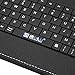 iRULU Leather USB Keyboard Case for 8-9 Inch Touch Screen Tablet with Buttons and Stand -Black