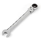 TEKTON WRN57010 Flex-Head Ratcheting Combination Wrench, 1/2-Inch