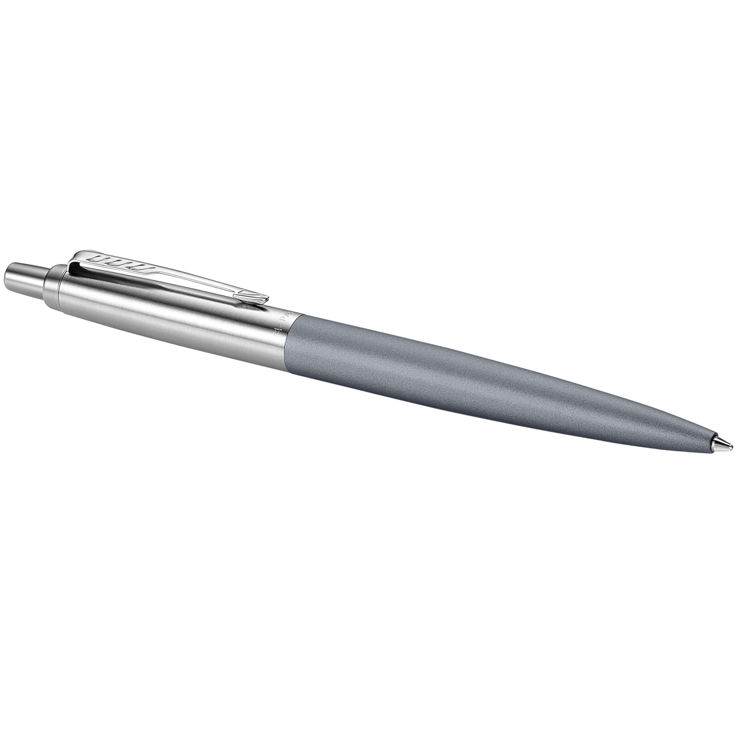 Parker Jotter XL Ballpoint Pen | Alexandra Matte Grey with Chrome Trim | Medium Point Blue Ink | Gift Box