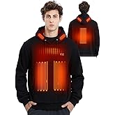 Sverlay Heated Hoodie for Women Men with Battery 7.4V 12000mAh, Unisex Pullover Heated Sweatshirt