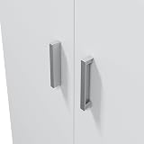 Vita 2 Door Broom Cupboard Kitchen Utility Room Modular Cleaning Cabinet White view 8