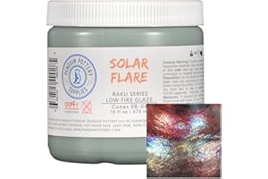 Penguin Pottery Glazes - Raku Series - Solar Flare - Low Fire (16oz | 473 ml)