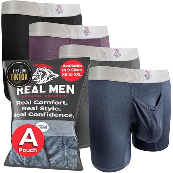 Slip Boxer Banana BaronHong In Cotone - Per Ragazzo, Tomboy, Trans - Stampa Rigata