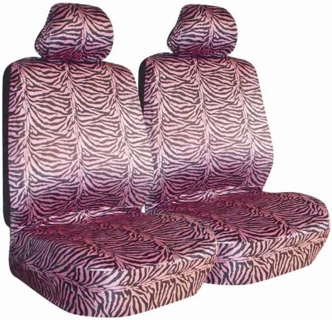 Allison (67-1804PNK) Safari Pink Zebra Print Low Bucket Seat Cover