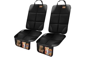 Binazon Car Seat Protector Cover for Baby/Child & Pet, 2 Pack Water and Stain Protection Car Seat Cover with Thick Padded + Storage Bag, Child Car Seat for SUV, Sedan & Truck