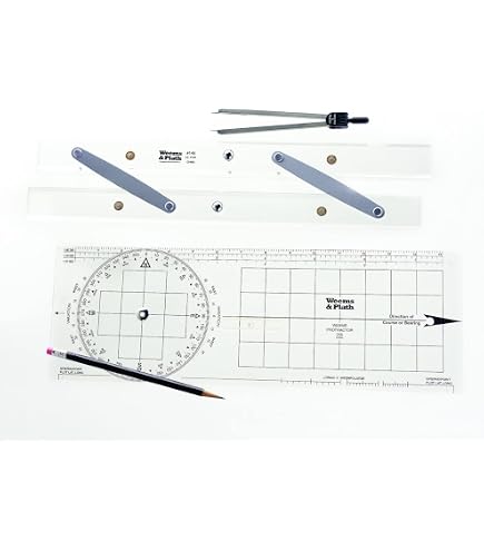 Amazon.com : Saypacck Nautical Slide Rule Marine Navigation