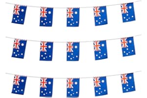 MFLAGPERFT Australia Flags Australian Small String Mini Flag Pennant Banner Decorations
