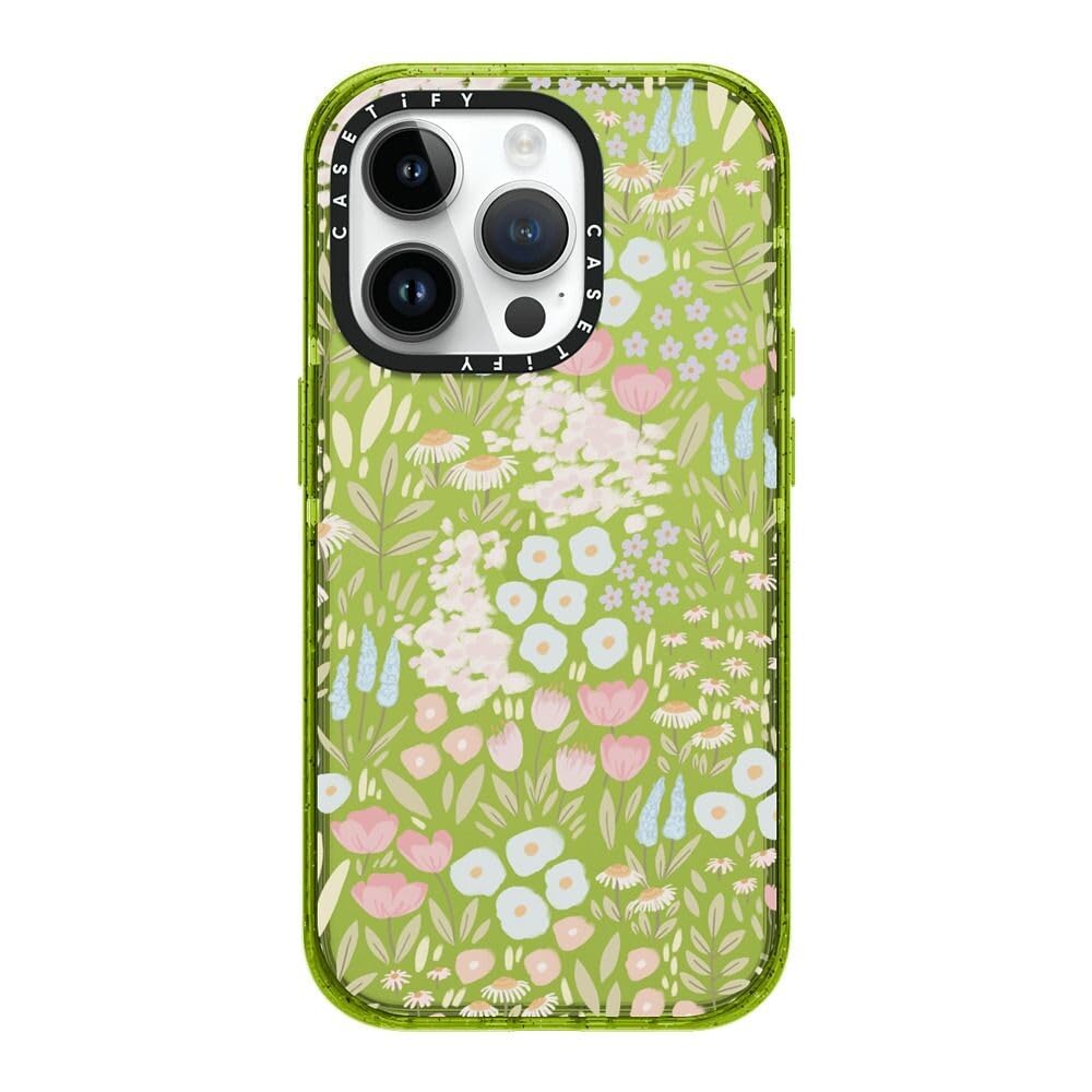 CASETiFY Impact iPhone 14 Pro Case [4X Military Grade Drop Tested / 8.2ft Drop Protection] - Eleanor by Ivory Paper Co - Kiwi