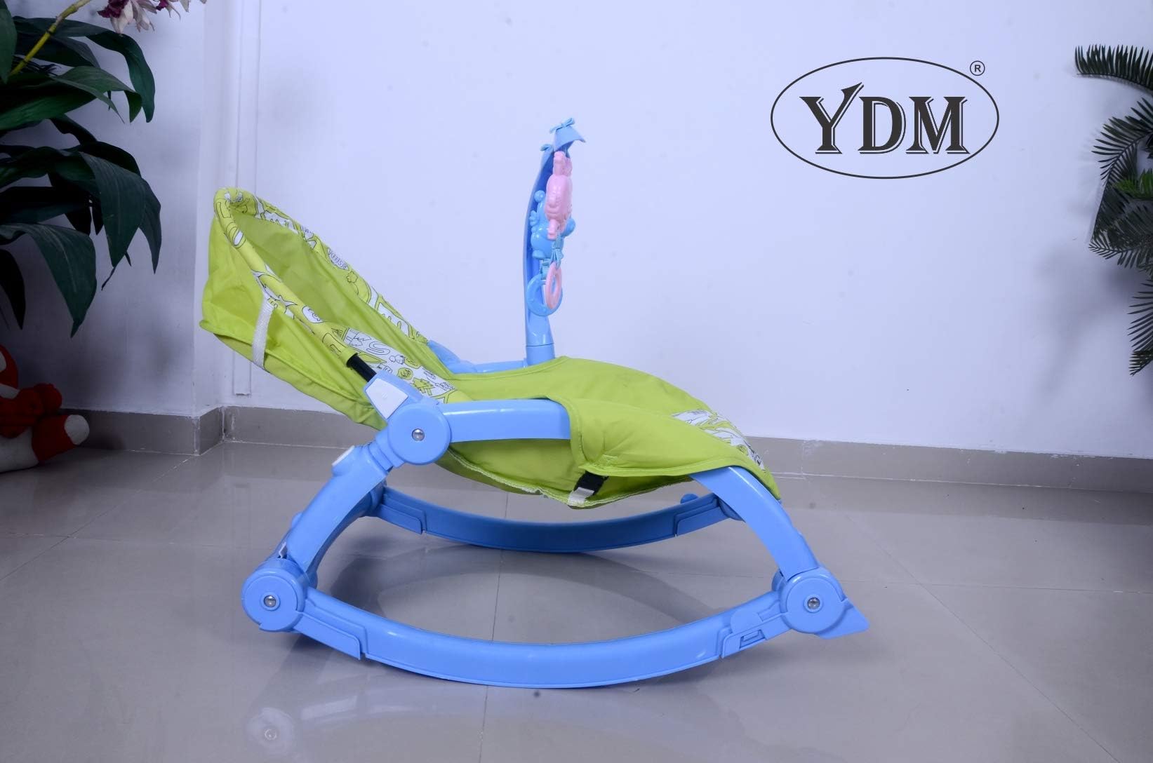 YDM New Born to Toddler Portable Rocker (Blue)