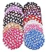 STHUAHE 13 PCS Ladies Handmade Knit Mesh Fabric Pearl Bun Cover Snood Hair Net hair Accessories For Ballet Dance Skating Sports and Daily Working (13 Color)