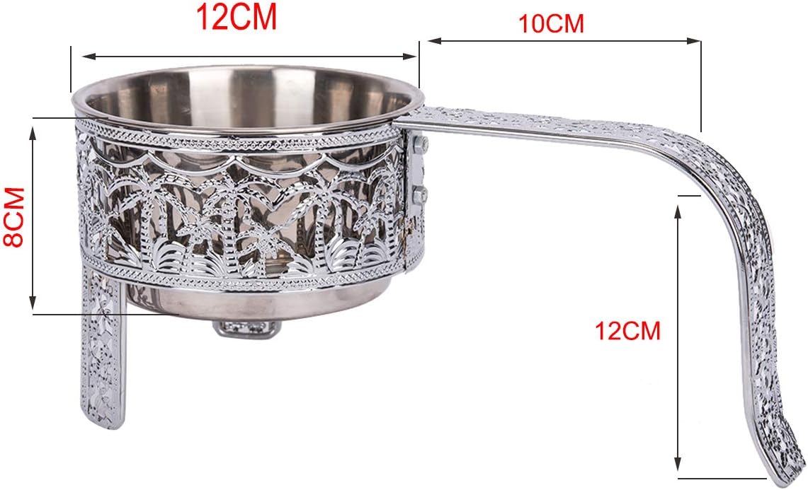 RMAN Shisha Charcoal Basket Premium Stainless Steel Charcoal Container for Shisha & Grill Charcoal Basket with Handle and Tongs Shisha Accessories - Image 3