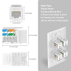 VCE Cat6 RJ45 Keystone Jack Insert UL Listed