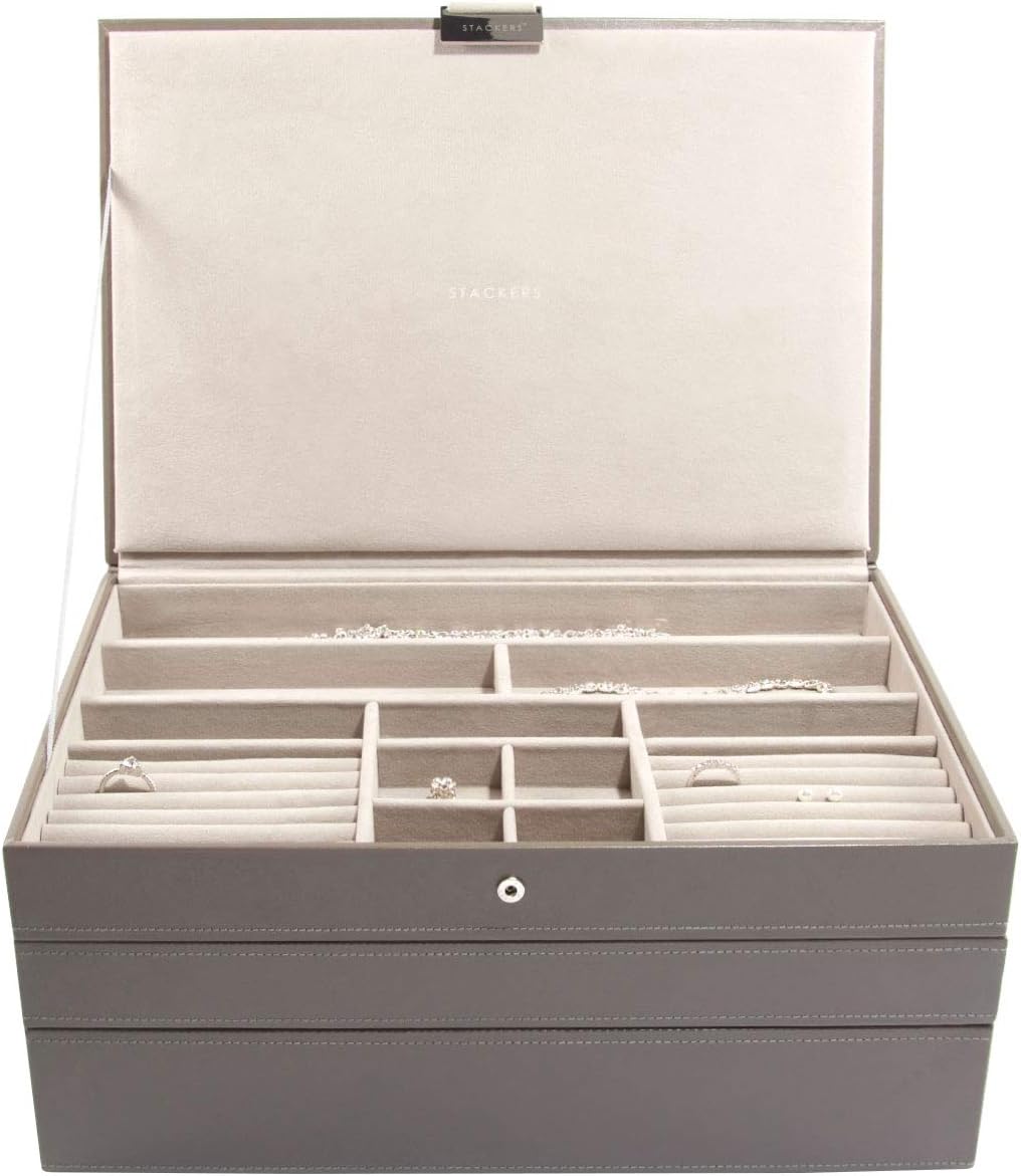 Stackers Mink Supersize Jewellery Box Set of 3 Amazon.co.uk Kitchen