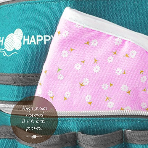 6 Stitch+Happy+Knitting+Bag+Peacock