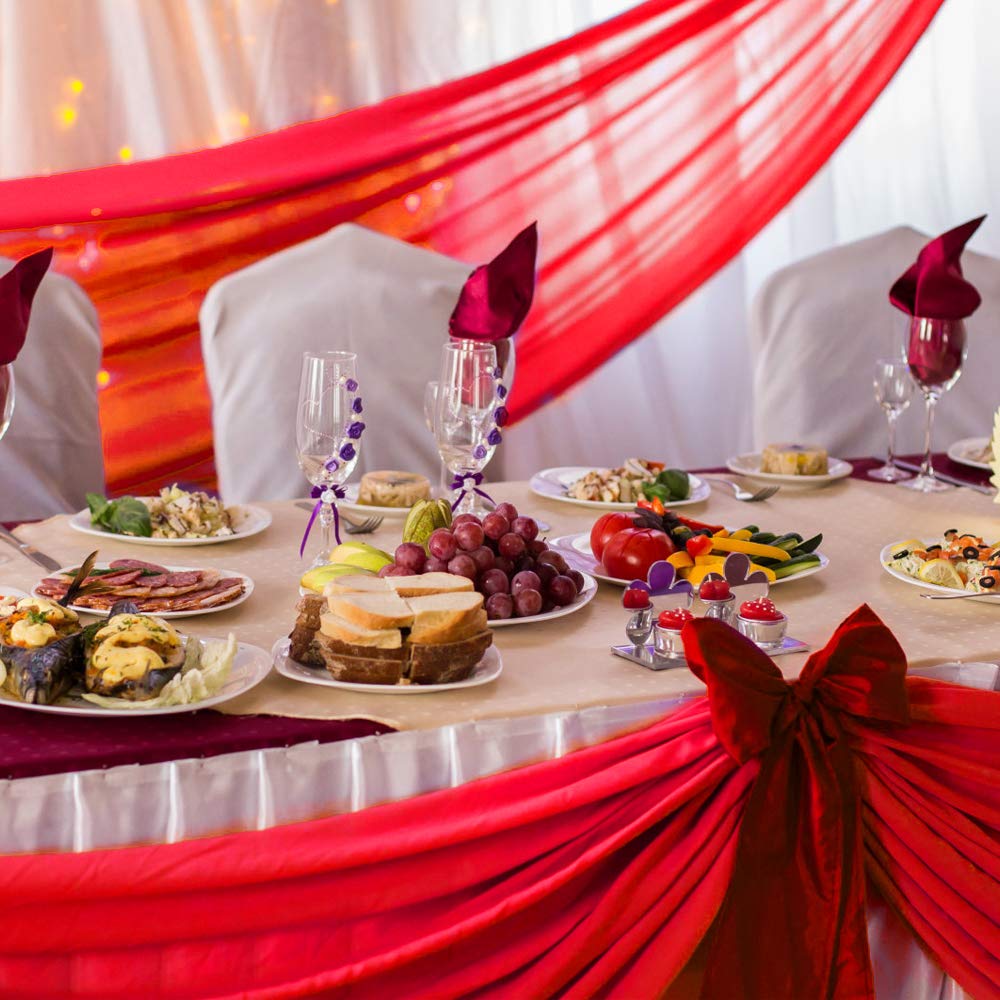 Best 1 red table runner