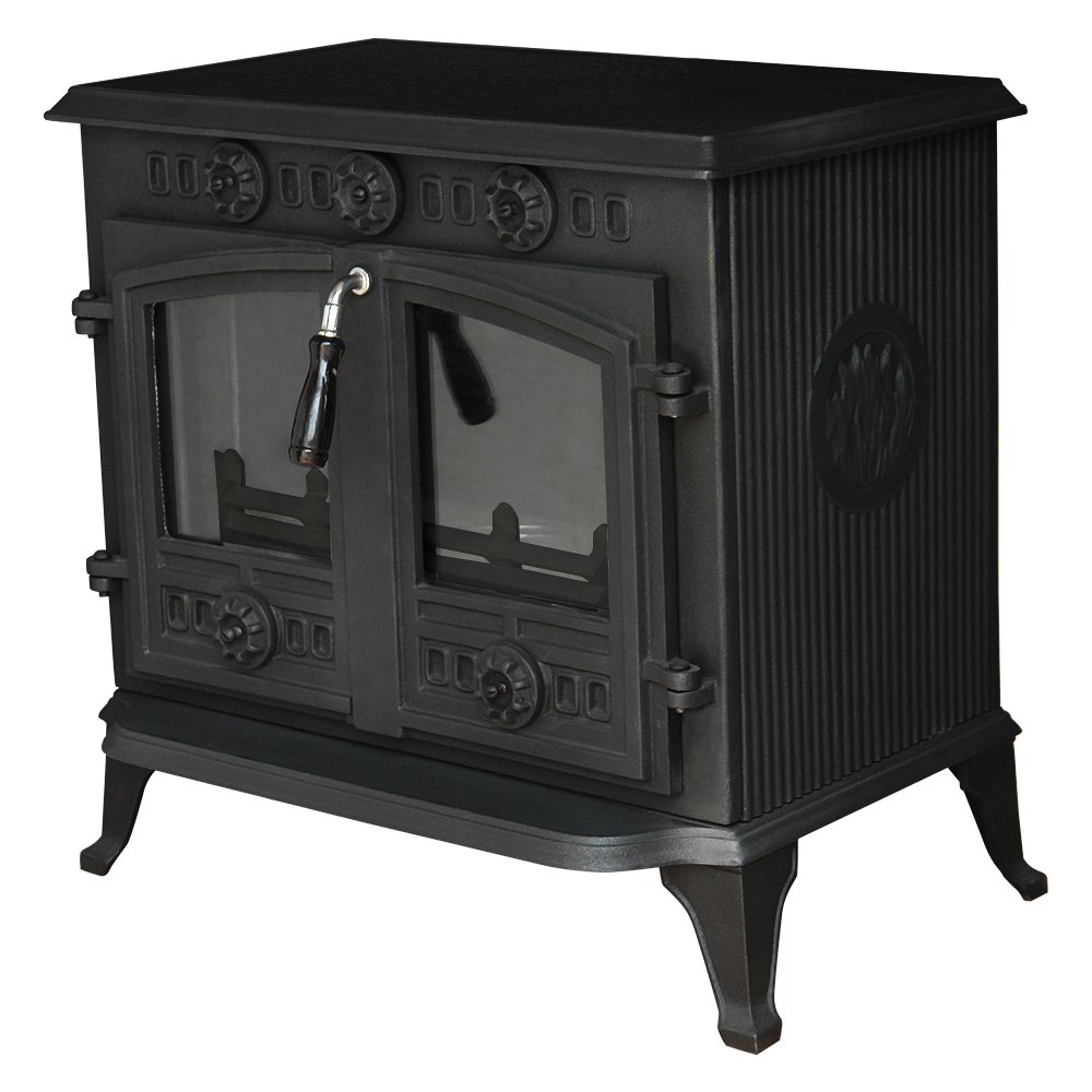 Buy Lincsfire 12KW Sudbrooke JA006 Type A Cast Iron Log Burner WoodBurner  MultiFuel Wood Burning Stove + One Free 5 Flue Pipe Online at desertcartUAE