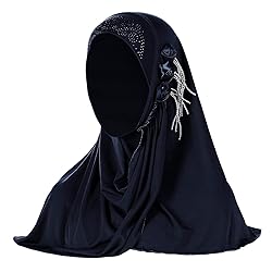 Ylucky Women Muslim Hijab Scarf Floral Lace Head