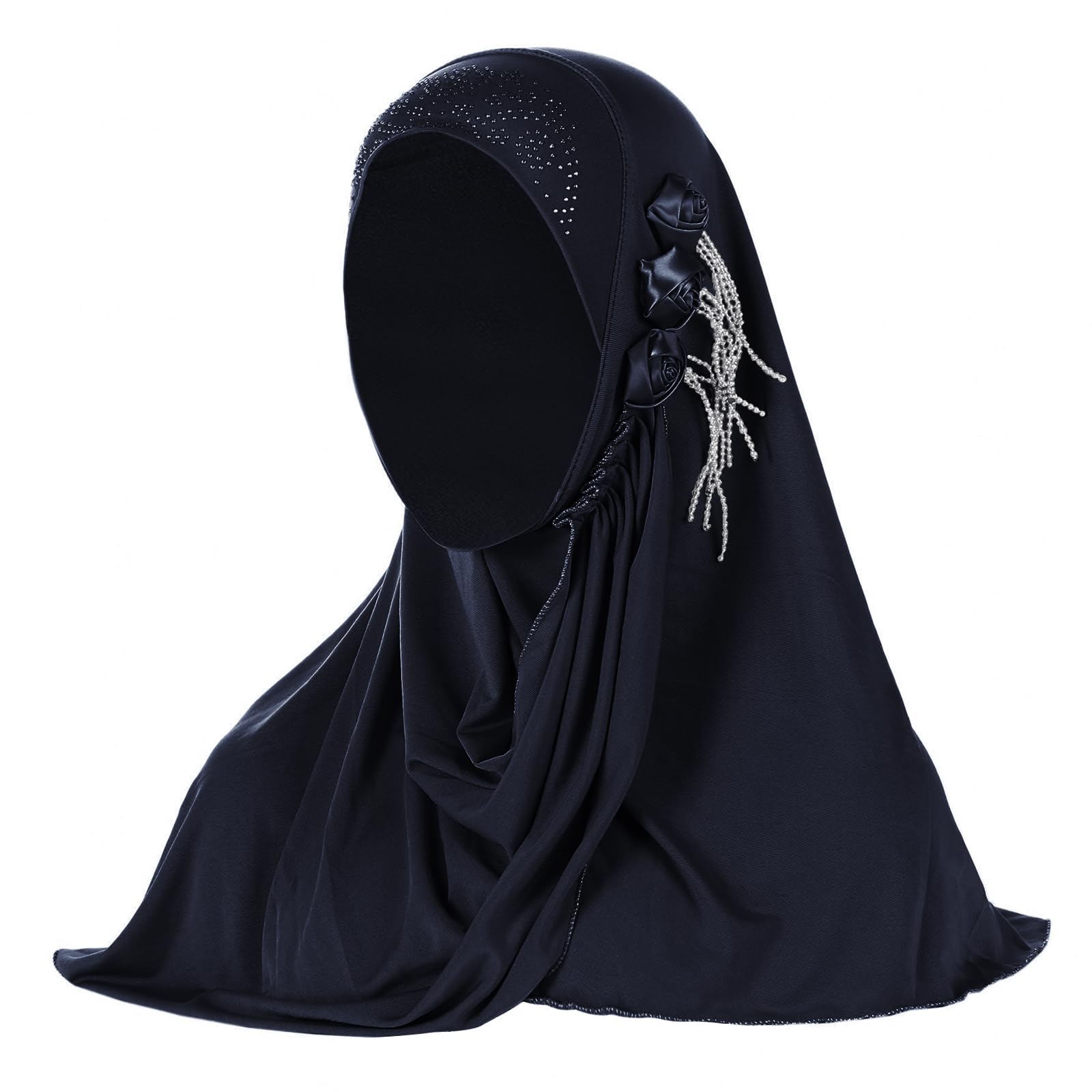 Ylucky Women Muslim Hijab Scarf Floral Lace Head
