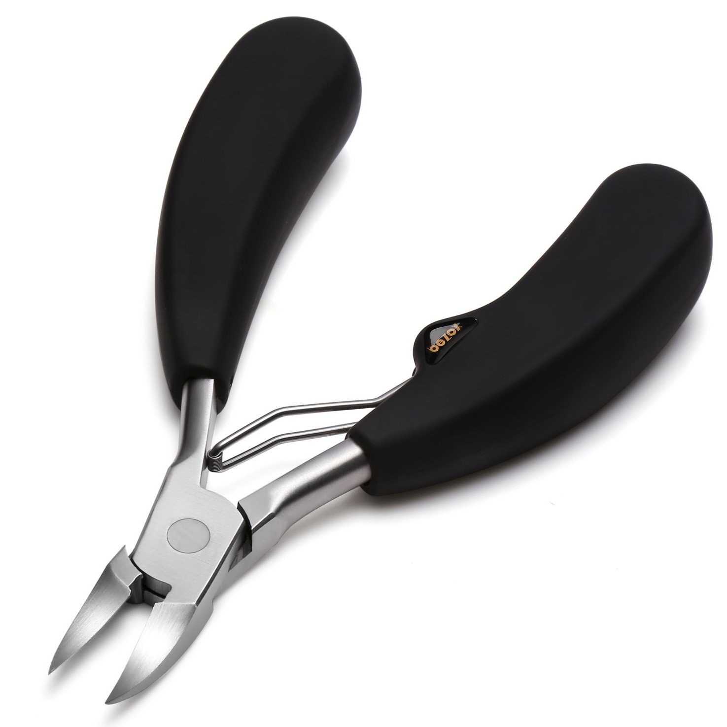 BEZOX Precision Toenail Clippers for Thick or Ingrown Toenails- Podiatrist Toenail Clippers - Professional Large Nail Clipper Grooming Tool -Spare Spring-New Packaging(No Metal Box)