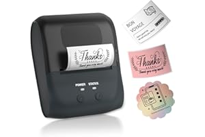 SupDesk Label Printer Bluetooth Targbar Labeling Device Inkless Thermal Label Printer Compatible with Mobile Phone & PC for O