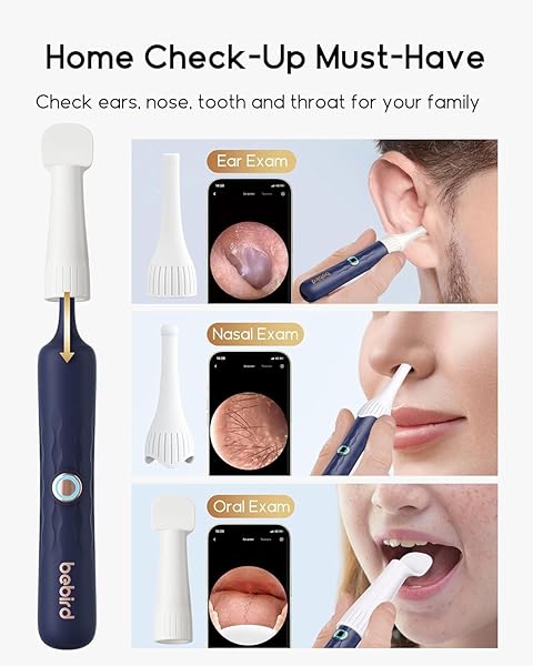 BEBIRD EARSIGHT PLUS D39R EAR WAX REMOVAL TOOL CAMERA, FSA HSA ELIGIBLE ITEMS, EAR CLEANER WITH FLEXIBLE EAR CAMERA OTOSCOPE, VISUAL EAR PICK TWEEZERS WAX REMOVER, EAR CLEANING KIT FOR FAMILY