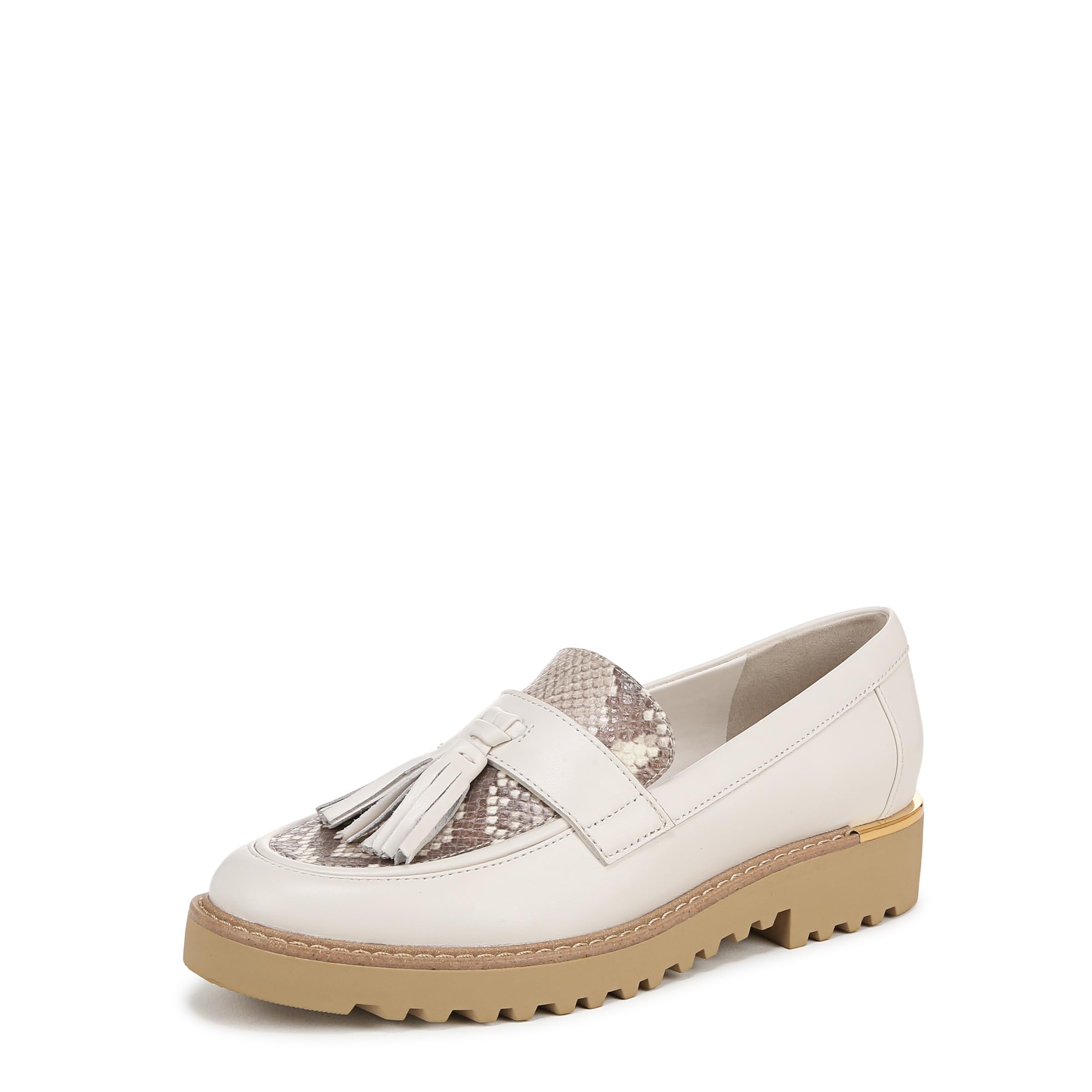 Franco Sarto Womens Carolynn Loafer White Snake 13 M