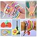 NEFUTRY Loom Kit-4500 Rubber Loom Bands Bracelet Making Kit, 15 Colors, 4 Packs S-Clips, 50 Colorful beads, 6 Silicon Charms