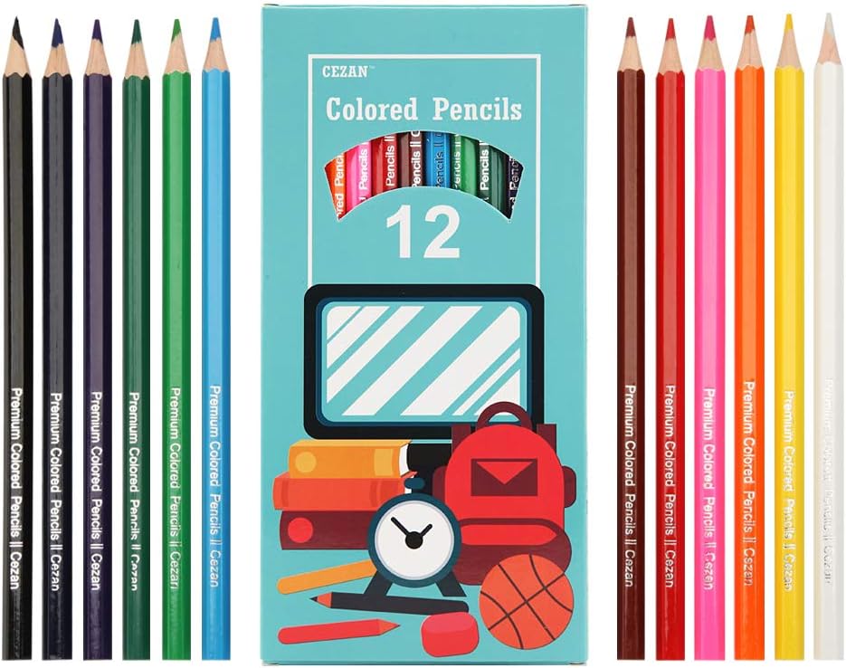 Colored Pencils Bulk, 30 Packs of 12 Count, Pre-sharpened, 360 Colored Pencils for Kids: Office Products