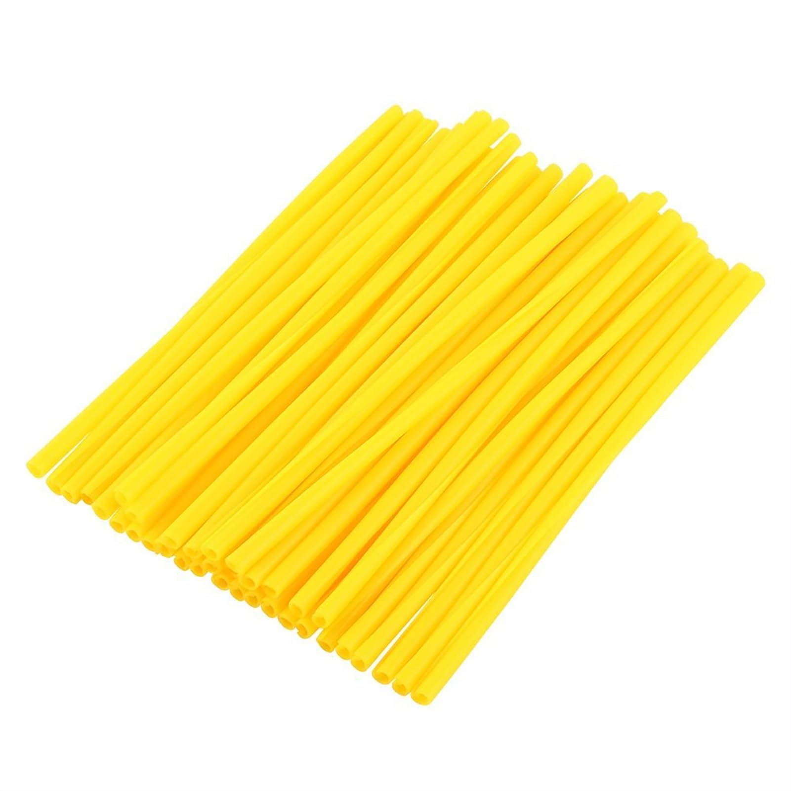 36 x Spoke Covers for Motorcycle and Spoke Protectors for Motorcycle (Yellow)