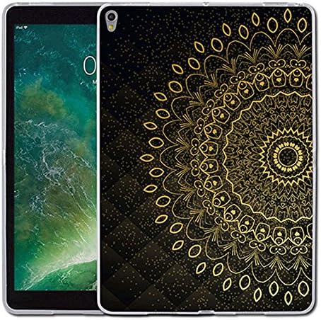 iPad Pro 10.5 Case, KHKJ Pattern Design [Clear Bumper] [Anti-Scratch] Soft TPU Skin Back Cover For Apple iPad Pro 10.5 inch (Style:04)