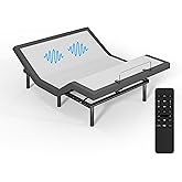 Bold City Accents Adjustable Bed Frame with Wireless Remote - Comfortable Zero Gravity Massage with Head & Foot Incline, Dual USB Charge & Under-Bed Nightlights - Powder Coated Adjustable Full Frame