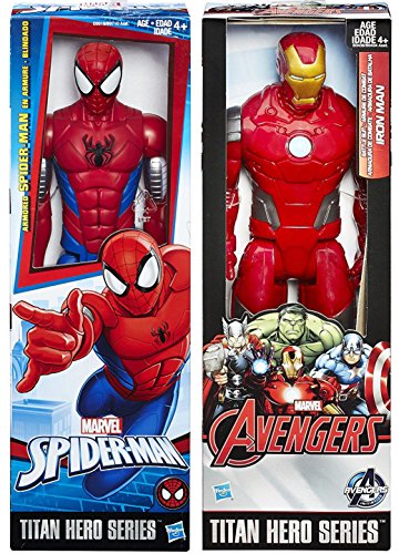 Marvel Armored Suit Spider-Man vs. Avengers Iron-man Set Marvel Hero Action Figures