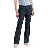 Dickies Women's Flat Front Stretch Cotton Blend Pants