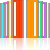 Crtiin 24 Pieces Reading Guide Strips Overlay Guide Strips, Mixed Colors | Line Trackers for Students, Transparent Bookmarks Reduce Visual Stress, Back to School Classroom Aids, Learning Focus Tools