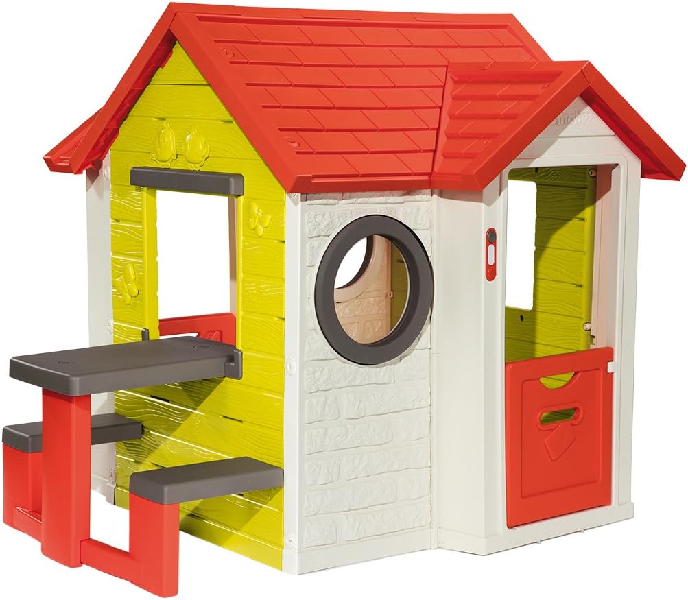 Smoby Playhouse with Picnic Table, MultiColour Amazon.co.uk Toys & Games
