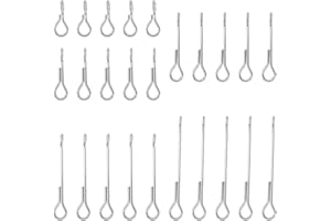 Create idea 50pcs Fly Fishing Fly Tying Economy Metal Articulated Shanks Compatible with Game Changer 8 for Tying Streamers (