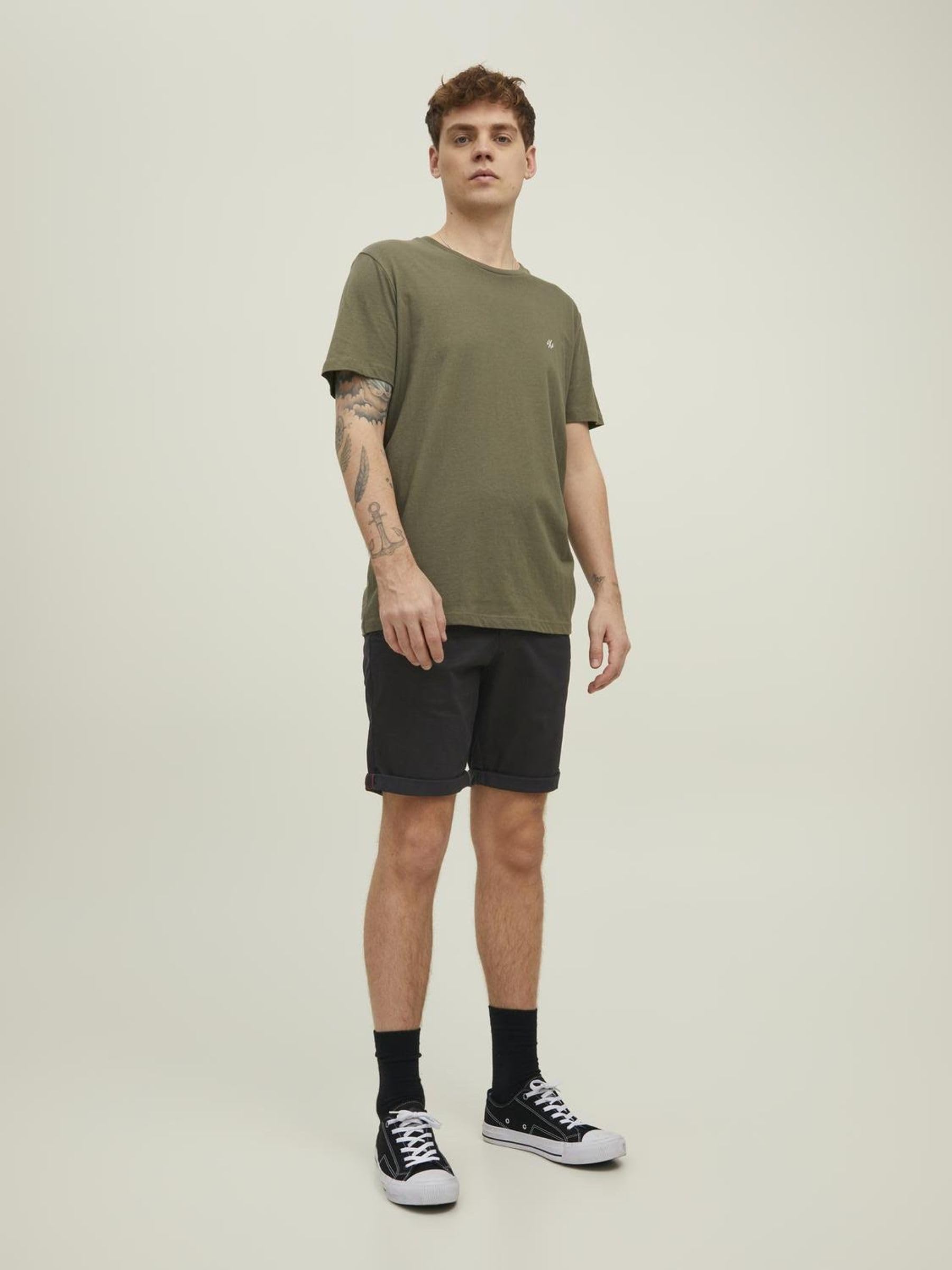 JACK & JONES Herren Chino Shorts Regular Fit 12165604,Schwarz,S 5